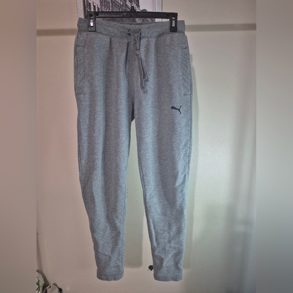 Puma Men's Heather Gray Joggers - Picture 1 of 6